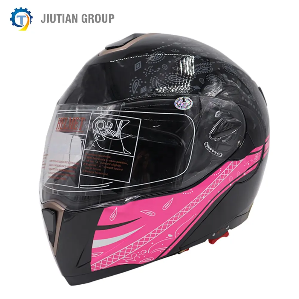 Motorcycle Women Pink Helmet