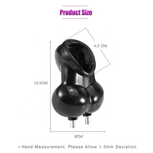 Yetişkin oyuncaklar elektro şok Chastity kafes Penis halka seks oyuncakları erkekler için skrotum kol topu sedye elektrik horoz halka - Product Image 3