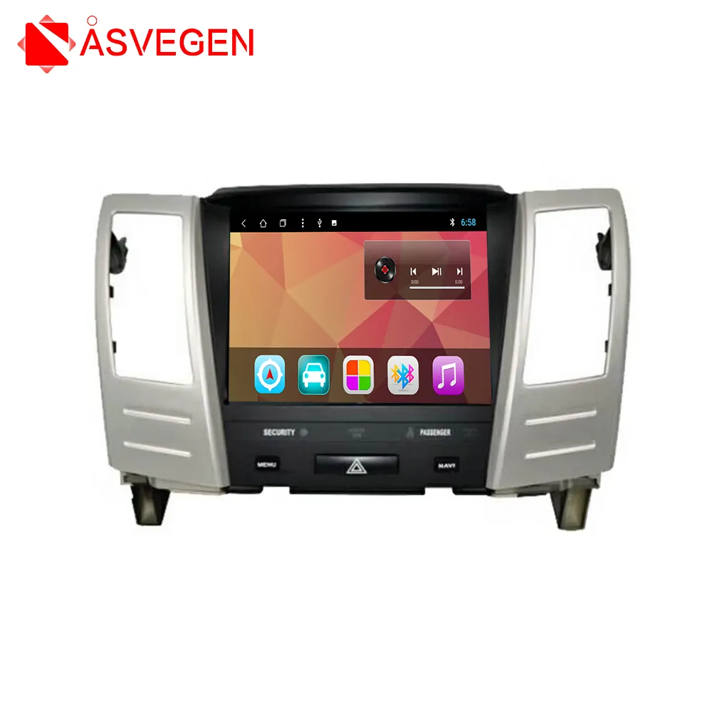 Multimedia Android reproductor de dvd gps para Lexus RX330/RX300/RX350/RX400H (2004-2008) estéreo de coche con Wifi/GLONASS/puerto USB