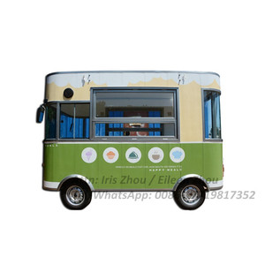 2025 Electric Food Truck Restaurant with Full Kitchen Street Food Cart for Selling Ice Cream Coffee Mobile Breakfast Kiosk