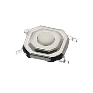50mA 12VDC 5.1*5.1*1.5/1.6 tattile interruttore di pulsante bianco SMD 4 pin interruttore di tatto