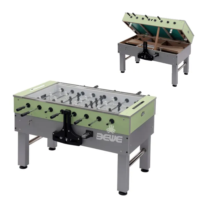OEM made Accessory included various sizes MDF folding kids professional sport foosball soccer table glass top foosball table