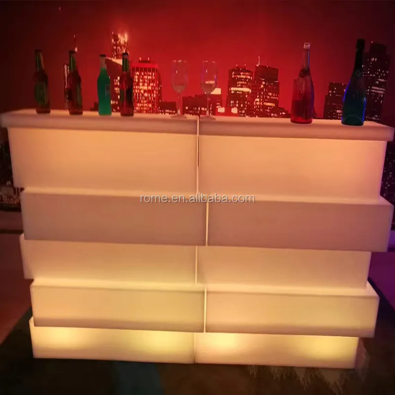 Hogar Moderno diseñado único bloque barra LED brillante y iluminado iluminación