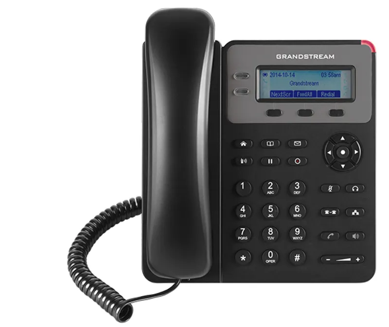 Telefono SIP di base a basso costo, telefono IP VOIP Grandstream-telefono IP di base PoE GXP1615, Stock pronto per la spedizione