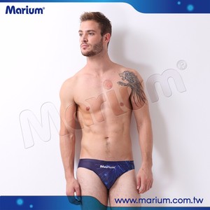 Hot Sell <strong>Fit</strong> Cutting Men Swimwear Firework Pattern Swim Brief