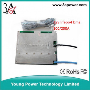 lifepo4 battery packs 32s 96v 100A/200A bms ev battery protect Circuit board pcm <strong>pcb</strong> balance equalizer with <strong>light</strong>
