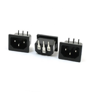 Bent Terminal IEC320 C14 Inlet Power <strong>Plug</strong> Socket - Product Image 3