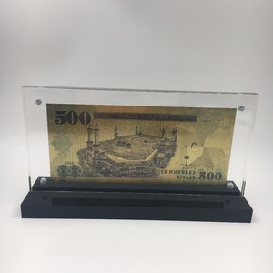 <strong>Saudi</strong> Arabia Gift Money 500 Riyals Gold Foil Banknote for Game Playing and Promotion