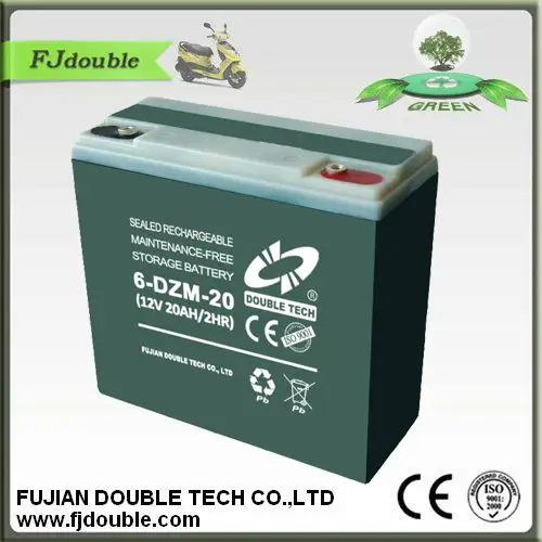 Batterie de vélo électrique au plomb scellée à cycle super profond 6-dzm-20 6-dzm-14 6-dzm-12 etc.