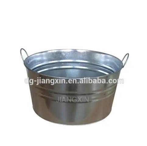 Galvanized 60L Wine/Ice/Champagne Bucket With Side Handle Ice Bucket 60L Round Bucket