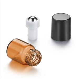 ホットセールカラー空エッセンシャルオイルローラーボトル1ml 2ml <span class=keywords><strong>3ml</strong></span> 5ml 10mlミニ琥珀色香水ガラスロールキャップ付きボトル