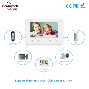 Sistema di interfono per videocitofono analogico da 7 pollici Smart Home con funzione di messaggio vocale - Product Image 2