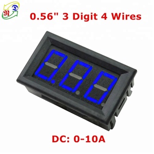 Medidor de Panel de corriente de 0-10A, Panel Digital, Amperímetro analógico, RD, 3 dígitos, DC, cuatro cables, pantalla LED - Product Image 2