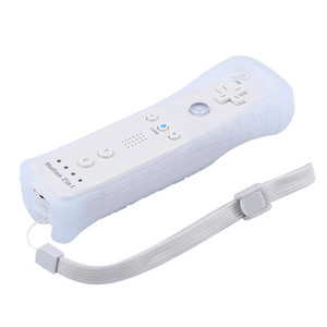 WIIリモコンシリコンケースとストラップ用の2in1内蔵モーションプラスリモートコントローラーゲームパッド - Product Image 1