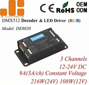 Мини RGB 3CH Max 9A постоянное напряжение DMX512 декодер для светодиодной ленты освещения DE8020 - Product Image 2
