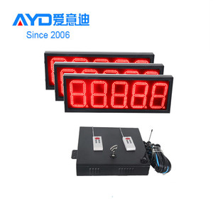 12 Zoll 5 Ziffern 7 Segment LED-Anzeige Drahtlose Wifi-Tankstelle LED Preis wechsler Elektronik Uhr Zeit LED-Schild - Product Image 4