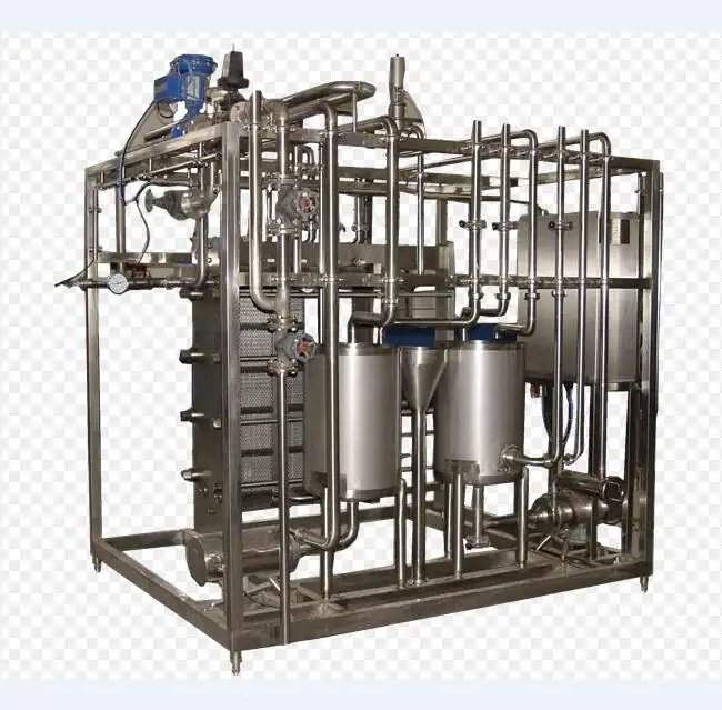 Esterilizador de placa y tubo de leche pequeño de fábrica, equipo de esterilización, pasteurizador tubular de leche UHT, máquina de pasteurización