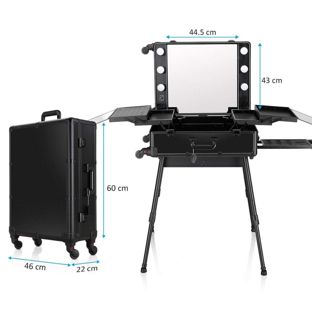 makeup storage with lights