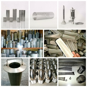 Stainless Steel Wire Perforated Metal Porous Oil <strong>Mesh</strong> Low MOQ 1.2 <strong>Filter</strong> Pipe Water <strong>Filters</strong> Element Basket 304 Air Strainer