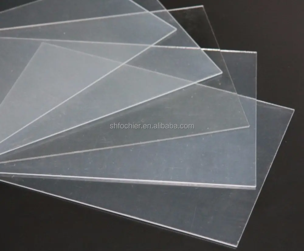 Di spessore trasparente chiaro foglio di PVC estruso bordo 1 millimetri 2 millimetri 3 millimetri