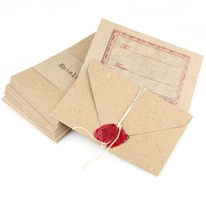 Angepasst Kraft Papier Umschlag Und Multi-farbe Optional Umschlag Mit Taste Und String Verschluss Recycling Umschläge - Product Image 4