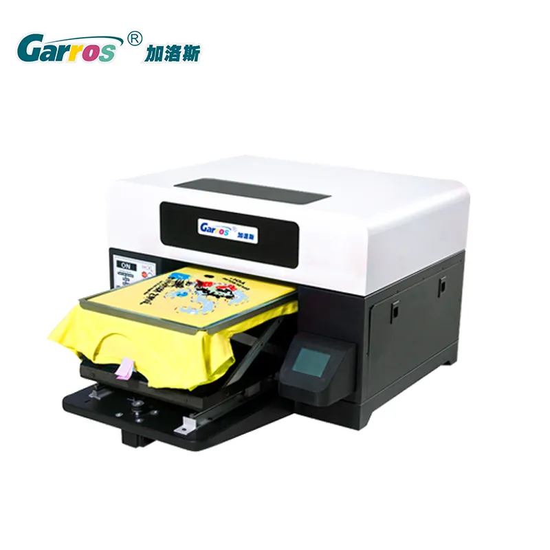 बड़े पैमाने पर उत्पादन के लिए डेस्कटॉप dtg 3d धातु प्रिंटर टी शर्ट मुद्रण मशीन