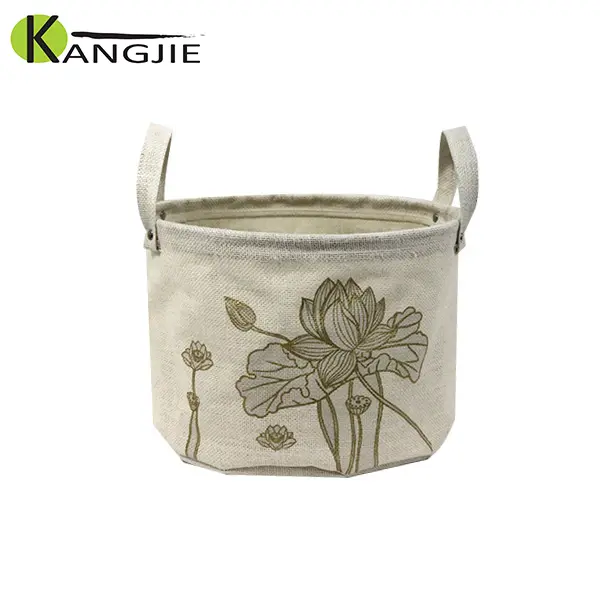 Hot selling customize good quality jute Storage Baskets with handle