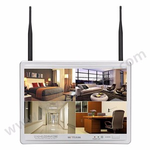 12.5 Screen 4CH P2P Wireless <strong>IP</strong> <strong>Camera</strong> NVR Kit All in One Cctv Pack Monitor Wifi <strong>Camera</strong> Nvr System <strong>4</strong> Ch Security Monitoring Kit