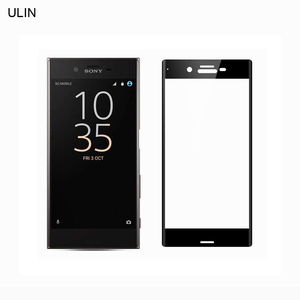 ソニーXperiaXZ2コンパクト/プレミアムフルエッジカラー電話強化ガラススクリーンプロテクター用