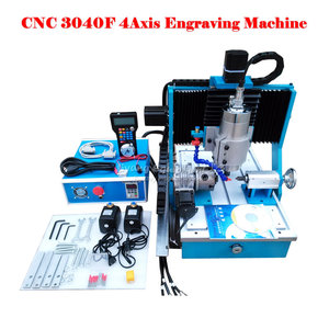 Kare hat demiryolu 3040F 4 eksen 1.5kw ahşap CNC router cnc döner eksen ile sondaj torna ve mach3 kablosuz el çarkı - Product Image 2