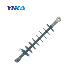 YIKA 33KV Silicone Rubber Composite <strong>Insulators</strong> <strong>Strain</strong> Rod Suspension <strong>Insulator</strong>
