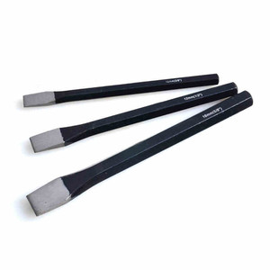 Professional Flatmetal Steel 3Pcs Stone <strong>Chisel</strong> &amp; Pin Punch Set - Product Image 1