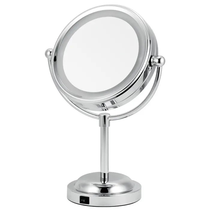 Cermin Rias Led Meja Desain Modern, Cermin Pembesar 20x dengan Lampu untuk Rias