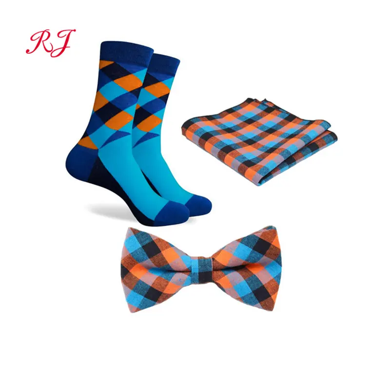 Conjunto de calcetines y corbata de diseño personalizado, RJ-II-0854, regalos