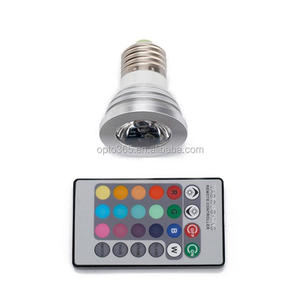 3W GU10 <strong>LED</strong> Light Bulb Lamp RGB Colorful with IR Remote Controller Wholesale - Product Image 4