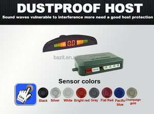 Dispositivo de detección de Radar para coche, sistema de sensor anticolisión, pantalla LED, sensores de estacionamiento inverso para coche con 4 sensores