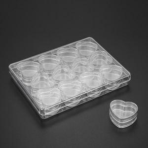 Factory Direct! 2g 3g <strong>5g</strong> Transparent PS Jar 12 Pcs Set Cosmetic <strong>Bottle</strong> for Cream, Nail Polish, Powder, Glitters, Eye Shadow Etc - Product Image 6
