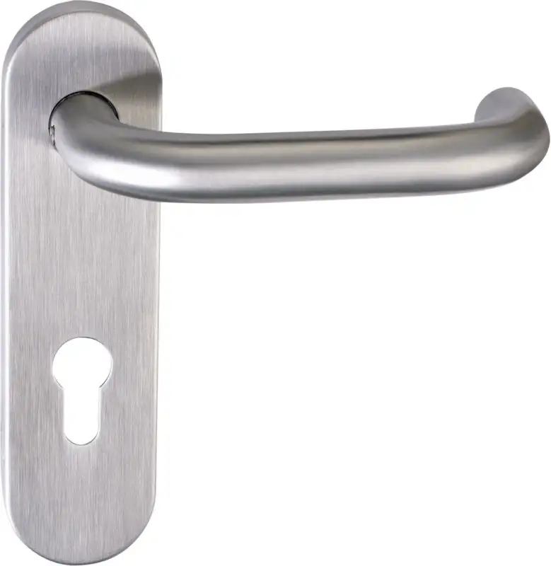 Stainless steel door handle SS2003-19 HANRUI brand 72mm center size with standard EN1906 Grade 3 brass core level handle