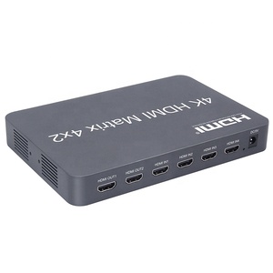 <strong>HDMI</strong> <strong>Matrix</strong> 4x2 Video <strong>Switcher</strong> quad <strong>matrix</strong> <strong>hdmi</strong> multiplexer support HDCP2.2 - Product Image 1