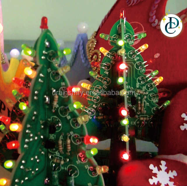 Divertente per bambini di Saldatura albero di X'mas kit FAI DA TE kit di elettronica
