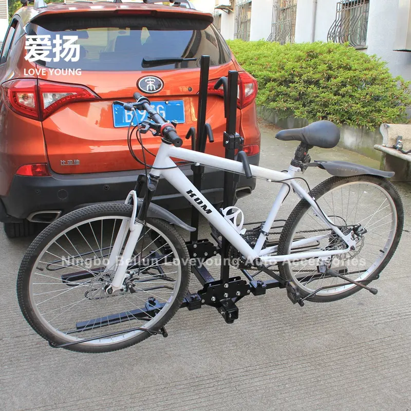 New Upgrade Type Load 1-4 Bikes Hitch Bicycle Carrier Bikeラック車のリアバイクプラットフォーム