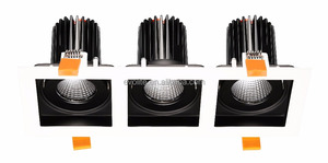 Üç kare yüzük IP44 IP20 parçaları LED Downlight gu10 ampul MR16 lamba