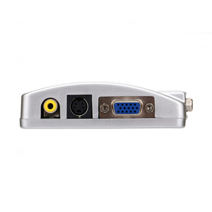Caja adaptadora convertidora VGA a AV Entrada Salida VGA RCA-Video + S-Video + VGA Accesorios de audio y video