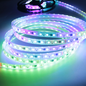 12 В 60 светодиодов/м WS2811 UCS1903 IC управляемая 5050 RGB Водонепроницаемая умная Светодиодная гибкая лента