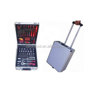 定制设计werkzeugset 186件铝箱工具组车间手推车带工具箱 - Product Image 1