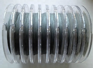 Hengjia דיג קו 100m שחור יהלומי 4 סדרת אפור