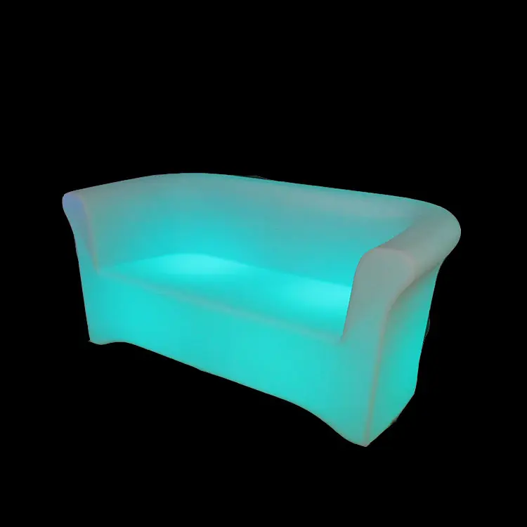Estilos de barra sofá de plástico estilo retrô mudança de cor móveis led