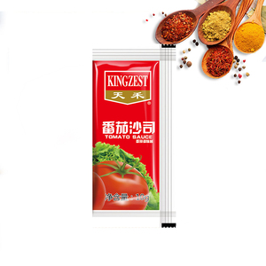 热销家用10克自有品牌纯意大利面番茄酱袋装双浓缩番茄酱