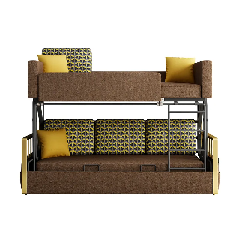 Katlanır ranza kalınlaşmak Metal çerçeve yukarı ve aşağı hareket kanepe oturma odası mobilya ev mobilya katlanabilir Modern üç koltuk