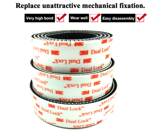 Richeng <span class=keywords><strong>Stock</strong></span> 3Mデュアルロック再閉鎖可能なファスナーVHB高粘着テープSJ3550 Type茎250